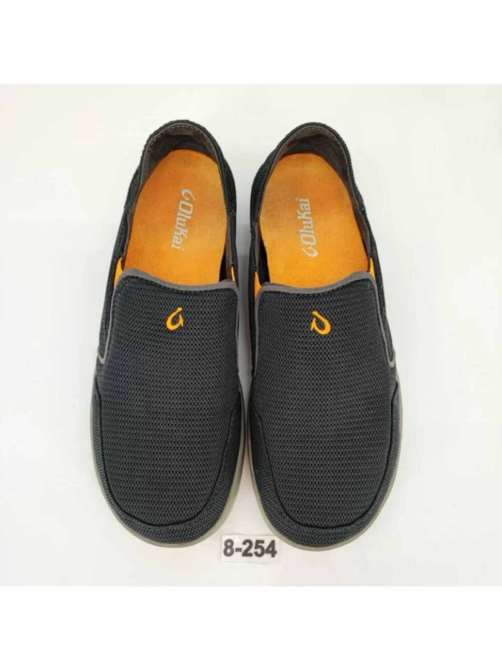OluKai Nohea Mesh Men's Size 8 Slip-On Loafers Black Shoes 10188-4242
